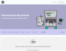 Tablet Screenshot of faturamentorecorrente.com